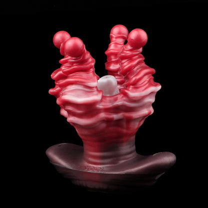 Nerivelle – Plug anal Tentacule d'Alien – Chatte de poche, gode fourreau & plug anal | Sex toy en silicone platine