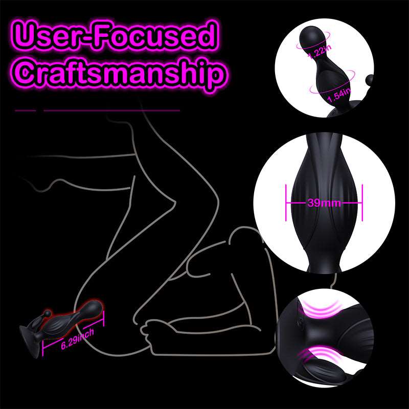 Prostate Massager - Remoter Estim Anal Vibrator - Domlust