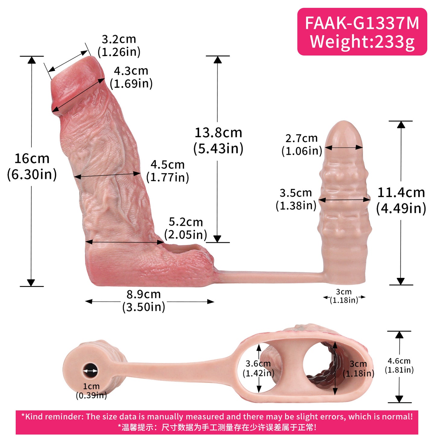 Realistische Silikon-Cock-Hülle mit vibrierendem Analdildo – Penisverlängerung & Prostata-Massagegerät-Set für Männer