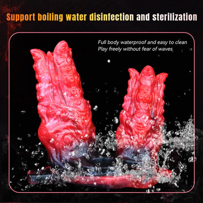 Monsterdildo Fantasy vibrierende Penishülle – halbumwickelte Penishüllenverlängerung