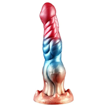 Einführbarer, stoßender Fantasy Dragon Dildo-Buttplug – Präzises G-Punkt-Vibration-Sexspielzeug