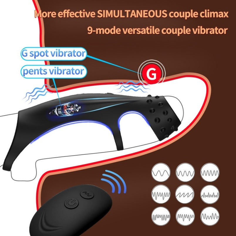 G-Spot Stimulating Vibrating Silicone Cock Ring – Ejaculation Control Sex Toys for Man ED Support