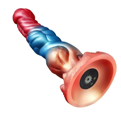 Einführbarer, stoßender Fantasy Dragon Dildo-Buttplug – Präzises G-Punkt-Vibration-Sexspielzeug
