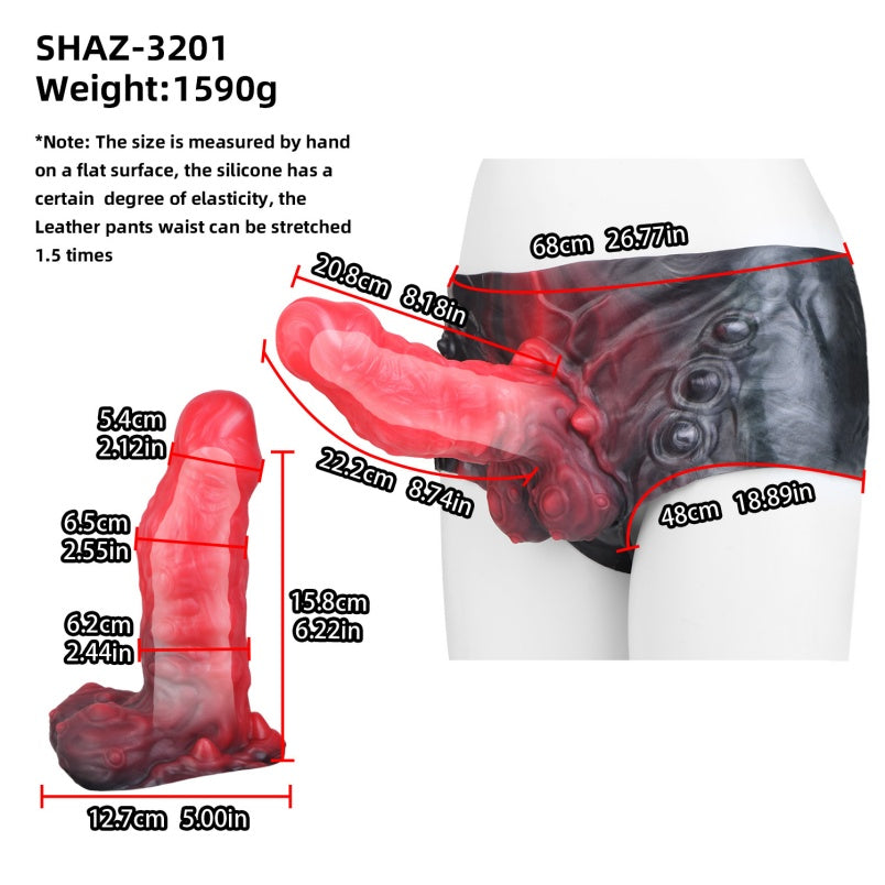 Beast Fantasy Cock Sleeve Sheath Underwear - Wearable Penis Extender Sex Toys for Men