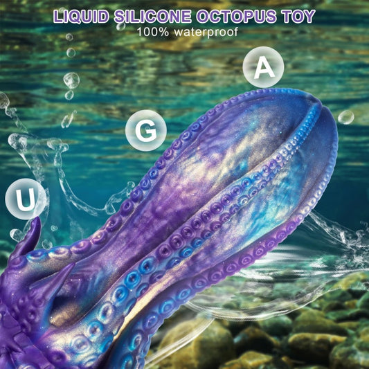 Octopus Tentacle Dildo | Platinum Silicone Fantasy Fist Butt Plug & Vaginal Expander