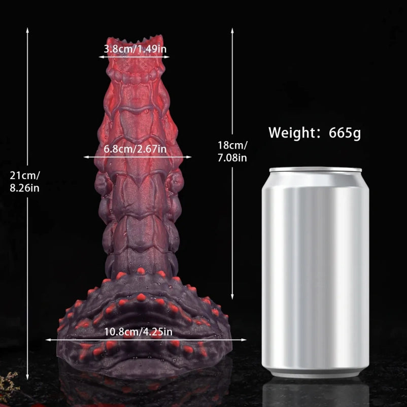 Fantasy Drakes Dick Butt Plug with Suction Cup – Silicone Vaginal Stimulation Tool for Women