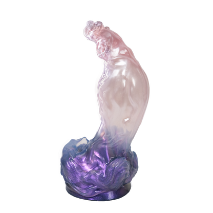 Fantasy Silicone Creature Cock for Deep Internal Stimulation - Curved Alien Dildo with G-Spot Targeting Arc & Large Particle Texture
