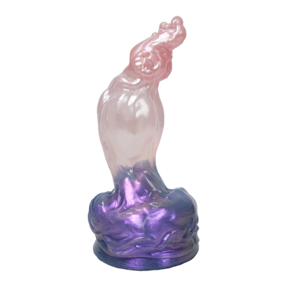 Fantasy Silicone Creature Cock for Deep Internal Stimulation - Curved Alien Dildo with G-Spot Targeting Arc & Large Particle Texture