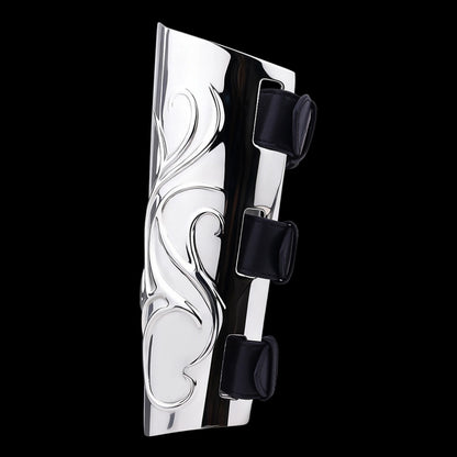 Medieval 304 Stainless Steel Bracers – Heavy Metal Arm Armor for BDSM Bondage & Roleplay