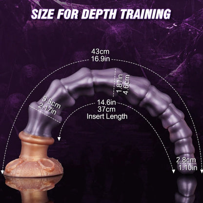 Skull Fantasy Silicone Anal Beads Butt Plug Dildo – Gradual Expansion Bondage BDSM Toys
