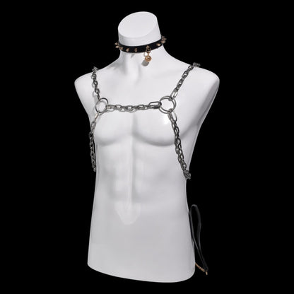 Nippelklemmen aus Metall, Bondage-Set – Verstellbarer Strap-on, kompatibel mit intensiven BDSM-Spielzeugen