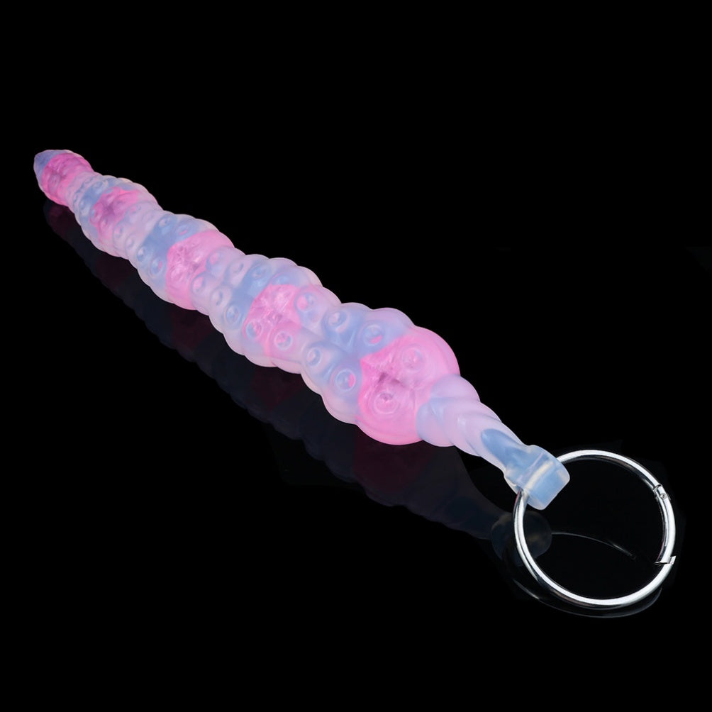 Monster Tentacle Dildo & Anal Beads-Progressive 6-Bead Butt Plug for Deep Anal Orgasm