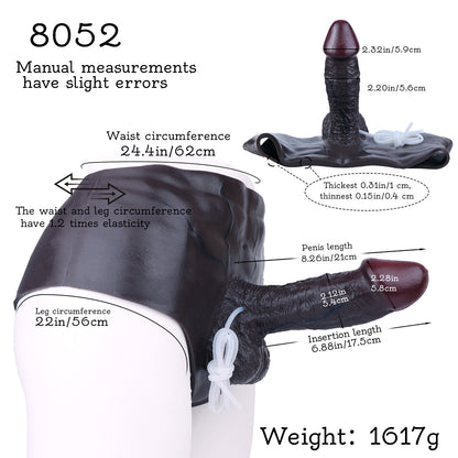 Squirting Silicone Penis Sleeve Panty for ED — Wearable Cock Sleeve That Works Even When Soft