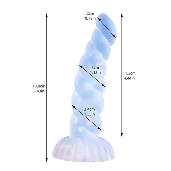 Exotic Realistic Dildos - Soft Silicone Dildo Suction Cup Butt Plug Glowing in Dark