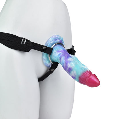 Deep Blue Drachen Dildo mit Verriegelungsknoten – Platin Silikon Fantasy G-Punkt & Anal Toy | Domlust