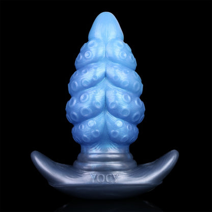 Fantasy-Tentakel-Buttplug-Dildo aus Silikon – Umschnallwerkzeug mit Ankerbasis und Tiefsee-Alien-Ästhetik