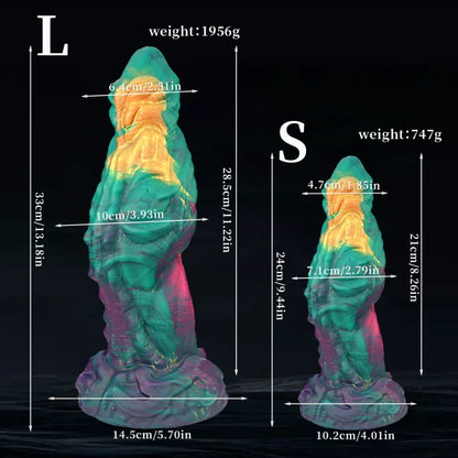 Fantasy Realistischer riesiger Dildo-Buttplug – Flüssigsilikon Soft-Touch vereint Größe mit Gefühl
