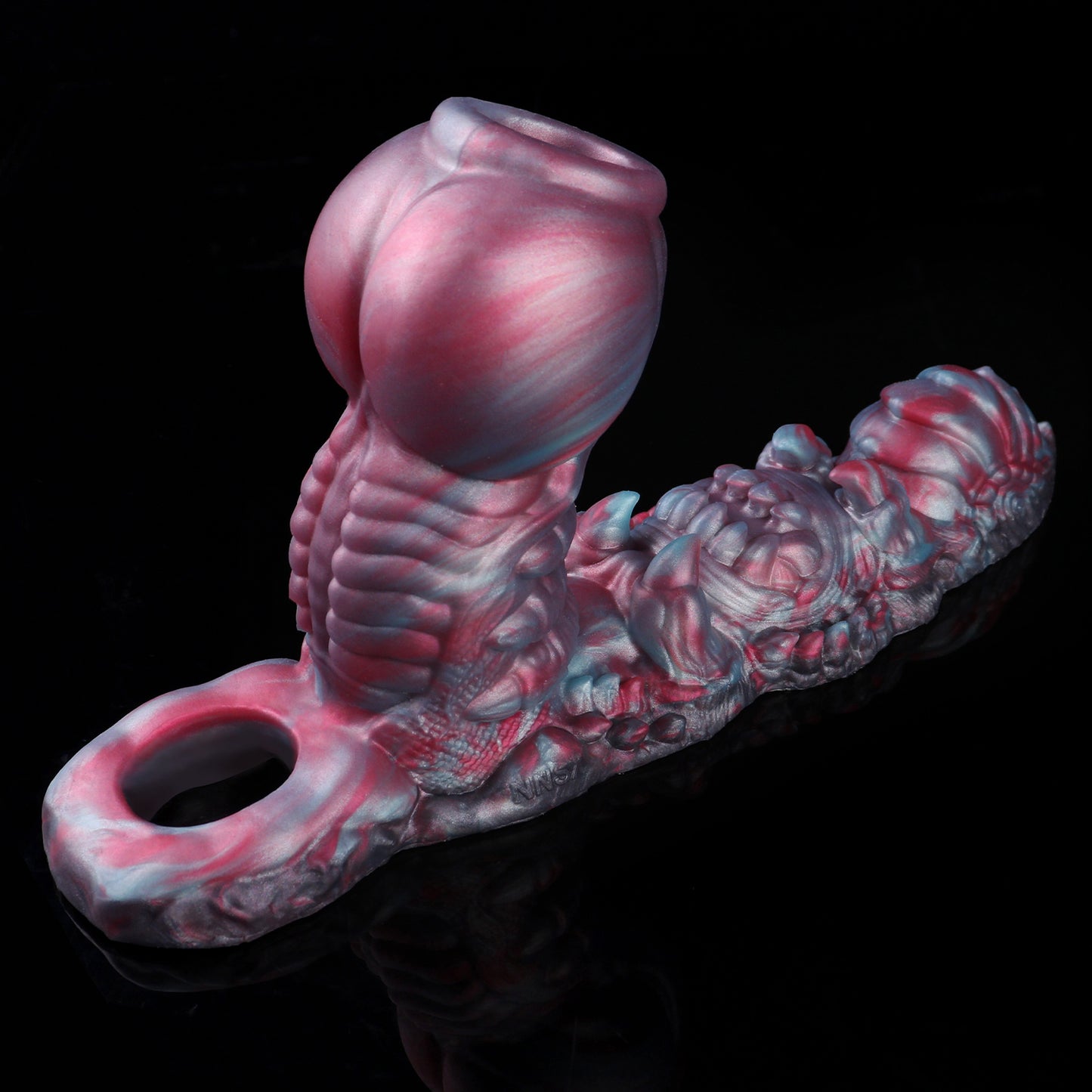 Rallonge pénienne fantaisie pour couples "Canine Knot Beast Cock Sleeve with Grinding Plate"