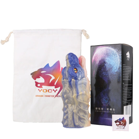 Alien Dragon Fantasy Silicone Pocket Pussy Pump – Dual-Port Design Male Penis Masturbate Sex Toys