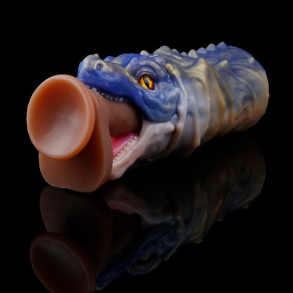 Voraxelle Drachen-Taschenmuschi – Masturbatorhülse aus Platin-Silikon mit Vakuumpumpe | Domlust