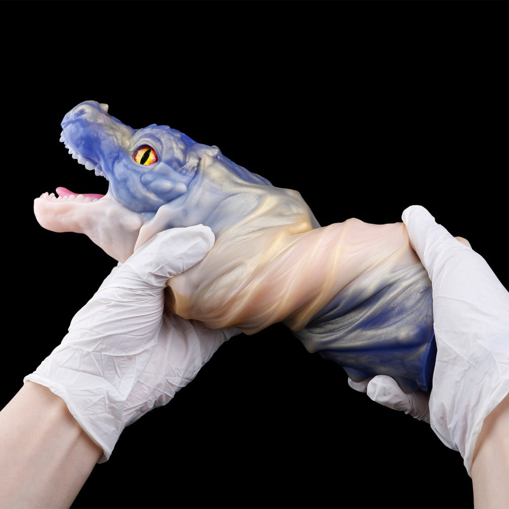 Voraxelle Drachen-Taschenmuschi – Masturbatorhülse aus Platin-Silikon mit Vakuumpumpe | Domlust