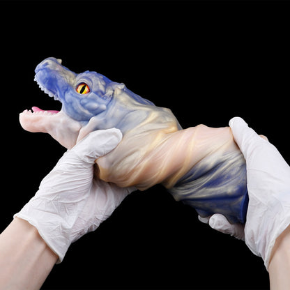 Voraxelle Drachen-Taschenmuschi – Masturbatorhülse aus Platin-Silikon mit Vakuumpumpe | Domlust