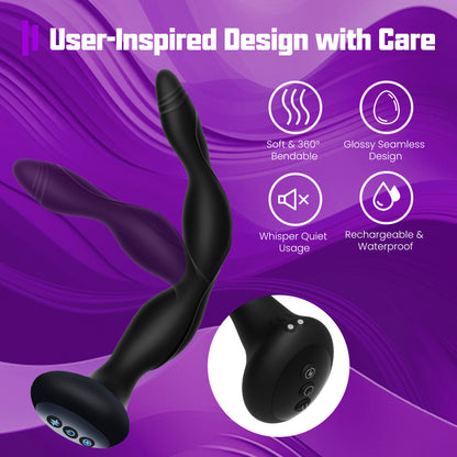 Estim Prostate Massager - Vibrating Butt Plug for Intense Anal Stimula Domlust Estim Prostate Massager - Vibrating Butt Plug for Intense Anal Stimula Domlust