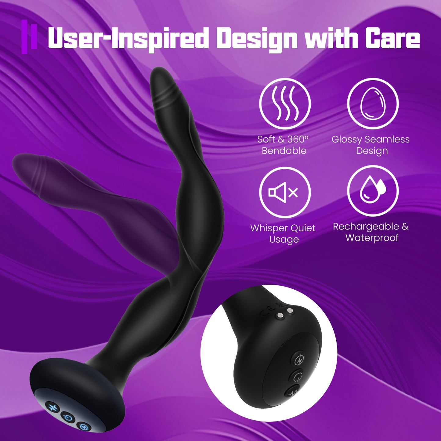 Estim Prostate Massager - Vibrating Butt Plug for Intense Anal Stimulation
