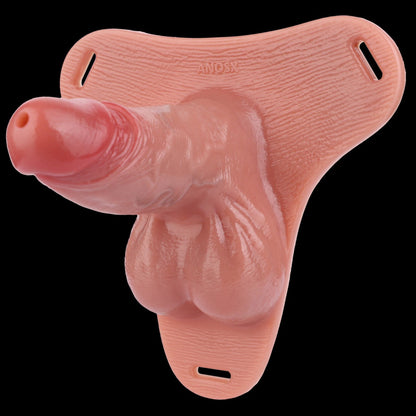 Realistic Flesh-Like Silicone Wearable Cock Sleeve - Male Penis Enhancement for Softness & Girth