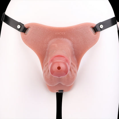 Realistic Flesh-Like Silicone Wearable Cock Sleeve - Male Penis Enhancement for Softness & Girth