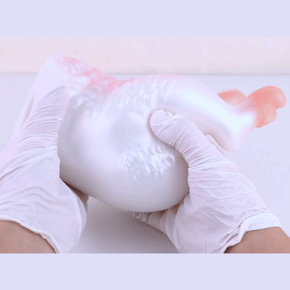 Pink Bunny Fantasy Animal Pocket Pussy - Insertable Penis Massaging Blowjob Silicone Sex Dolls