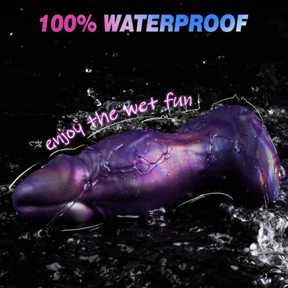 Fantasy Purple Silicone Fist Dildo – Wearable Anchor T-Base Anal Plug for Thick Expansion & Monster Sex