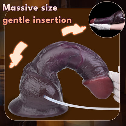 Big Black Squirting Dildo Built for Women Who Demand the Real Thing| Realistic Dual Density Silicone