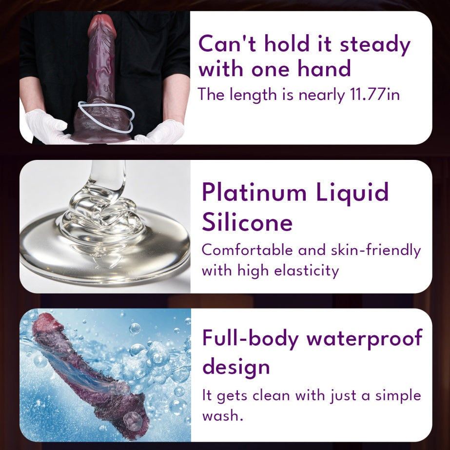 Big Black Squirting Dildo Built for Women Who Demand the Real Thing| Realistic Dual Density Silicone