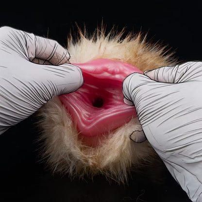 Fennec Fox Furry Pocket Pussy – Platinum Silicone Male Masturbator