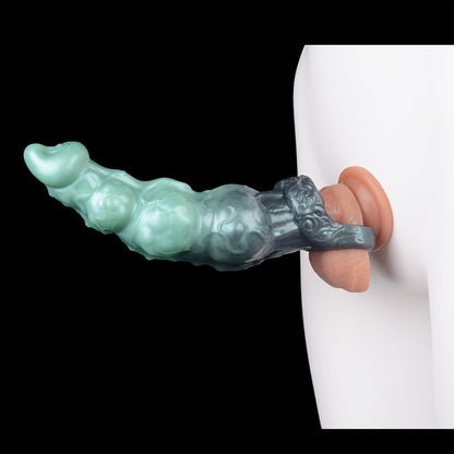 Fantasy Beaded Knot Penis Sleeve & Cock Extender-Maximize Girth with Internal Massage Texture
