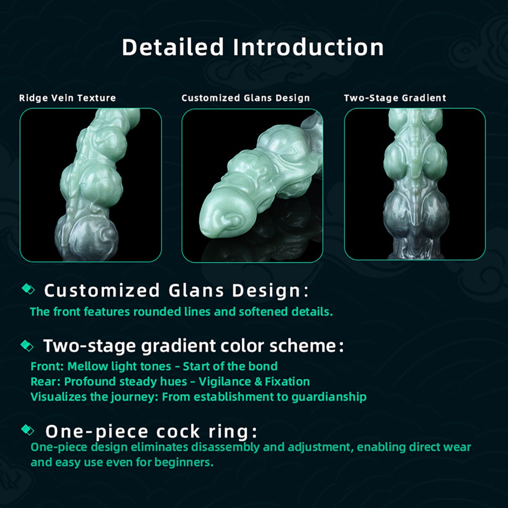 Fantasy Beaded Knot Penis Sleeve & Cock Extender-Maximize Girth with Internal Massage Texture