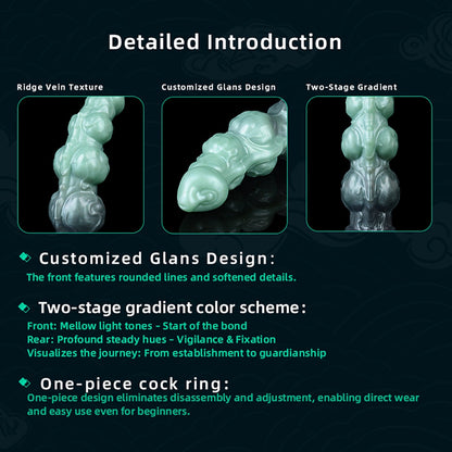 Fantasy Beaded Knot Penis Sleeve & Cock Extender-Maximize Girth with Internal Massage Texture