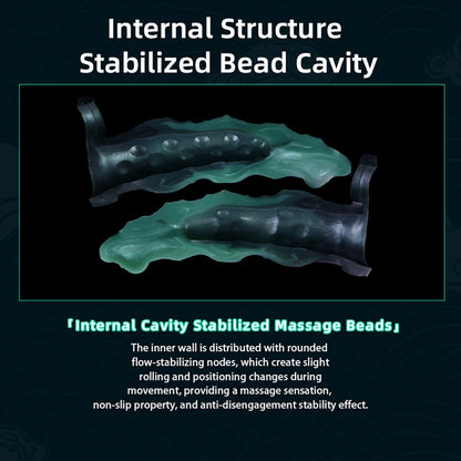 Fantasy Beaded Knot Penis Sleeve & Cock Extender-Maximize Girth with Internal Massage Texture