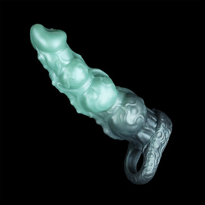 Fantasy Beaded Knot Penis Sleeve & Cock Extender-Maximize Girth with Internal Massage Texture