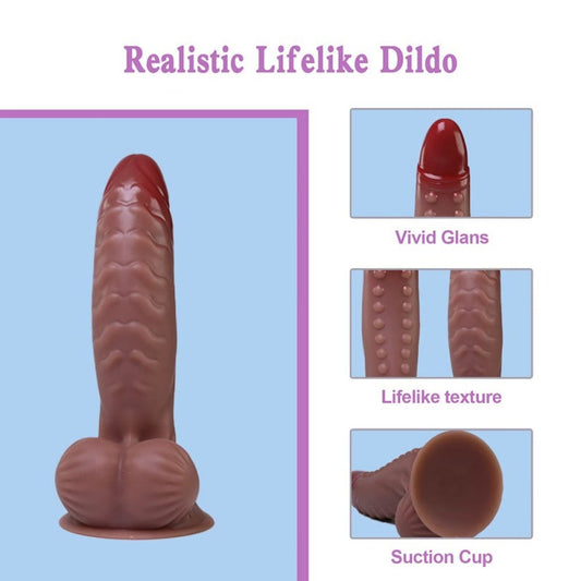 Monster-Fantasy-Dildo mit Saugnapf – Realistisches Anal- & Vaginalspielzeug aus Silikon für Frauen | Domlust
