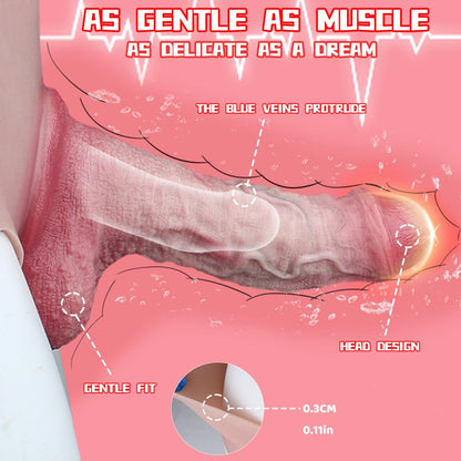 Liquid Silicone Strap-On Dildo Sheath Underwear - Penis Enlargement Thickening Wearable Device for Men