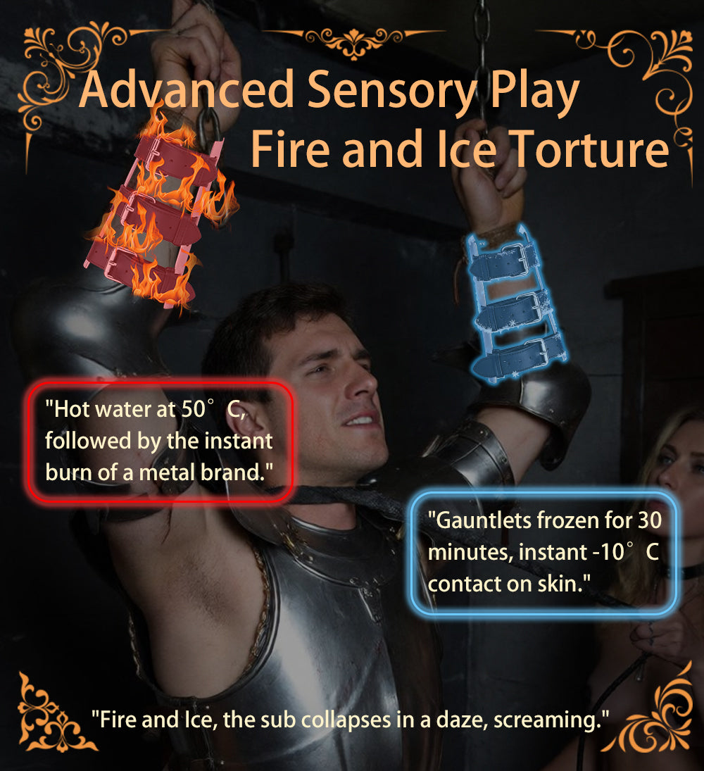 Medieval-Style Heavy Metal Bracers-Elevate Your Power Play and Bondage Rituals