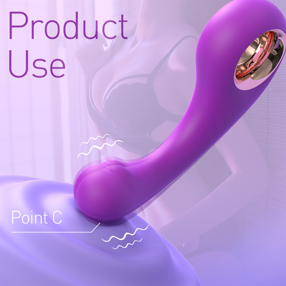 Insertable Dildo Fantasy G-Spot Vibrator – Medical-Grade Liquid Silicone Female Stimulator