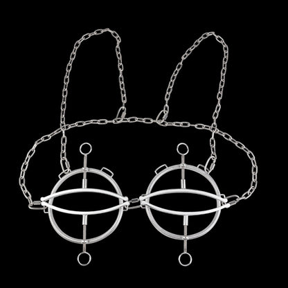 Metal Bettie Bondage Nipple Clamp Set - Women's Strap-on Adjustable BDSM Play
