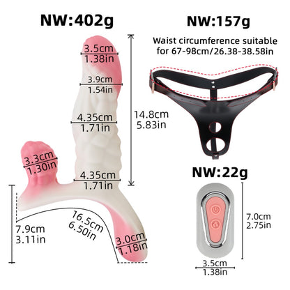 Lesbian Strap-on Fantasy Tentacle Monster Dildo - Stimulating Vaginal Areas for Orgasms