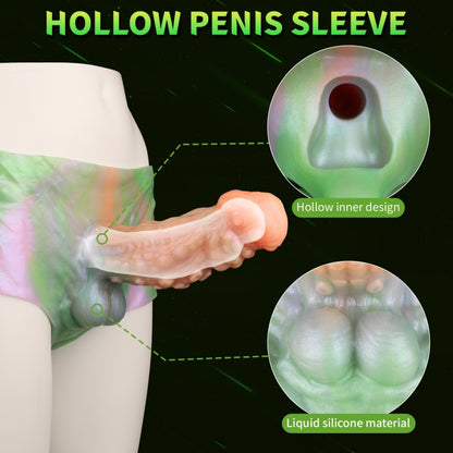 Wearable Monster Fantasy Penis Sleeve - ED Enhancement Delay Device