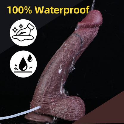 Simulated Silicone Fantasy Squirt Dildo - Vaginal Stimulation Insertion Masturbation Toy