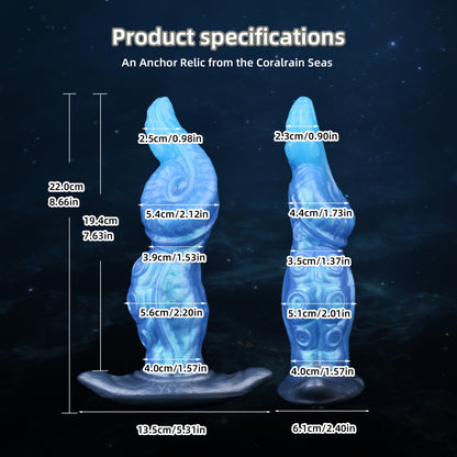 Fantasy Tentacle Alien Anal Dildo for Strapon Play – Silicone Sex Toy for Female Vaginal Orgasmic Massage & Masturbation