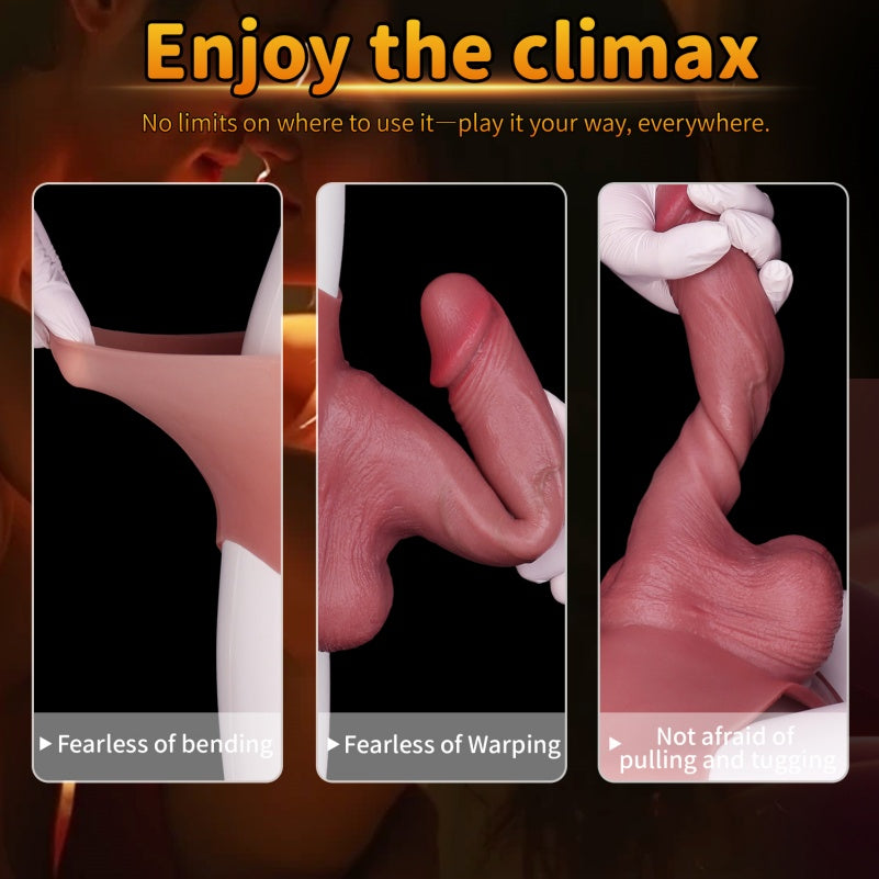 Bareskin Realistic Penissleeve Extender Pants - Silicone Cock Sleeve Sheath Underwear